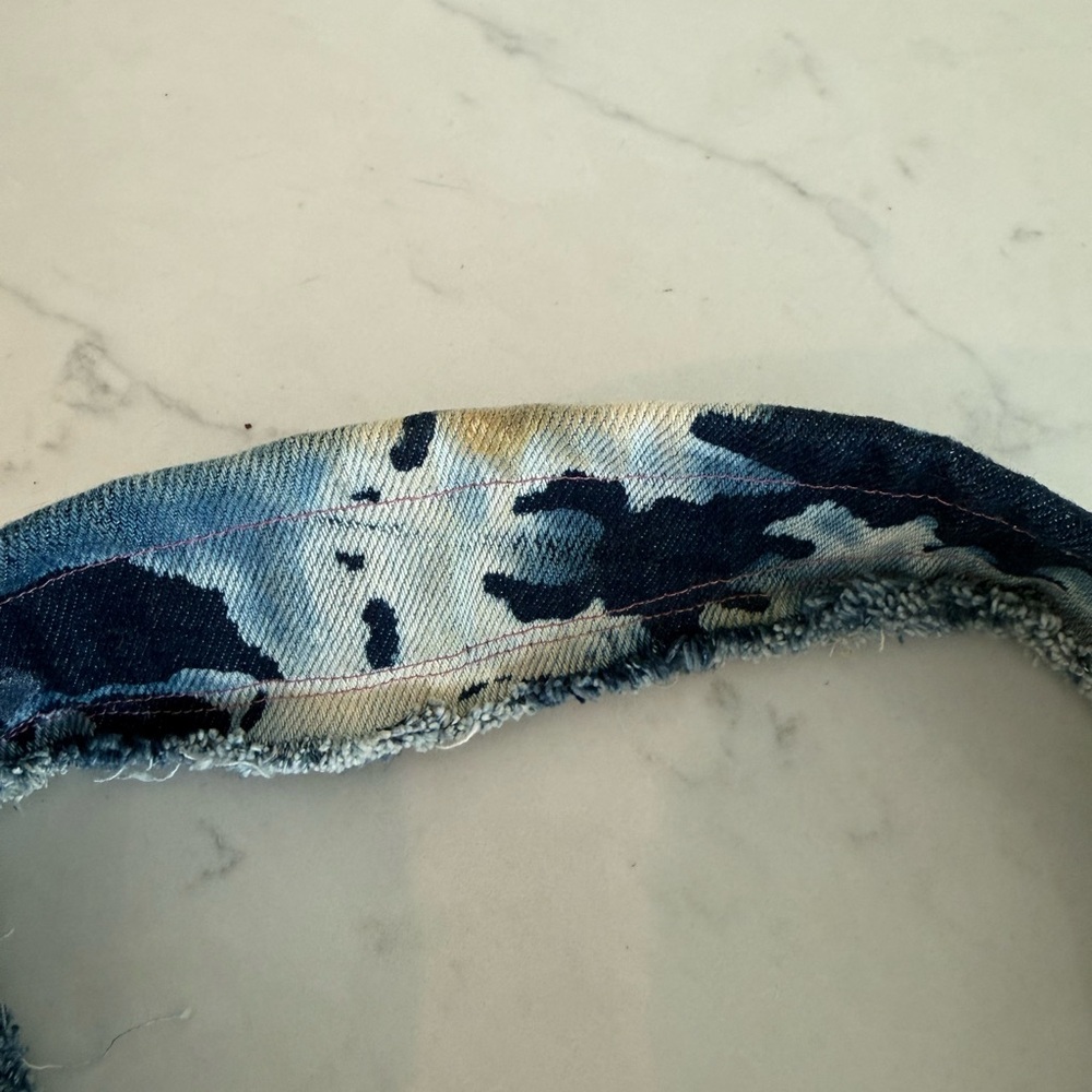 Hand-Made Denim Patchwork Purse - image 6